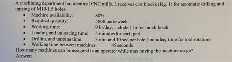 a machining department has identical cnc mills|cnc machinery quizlet.